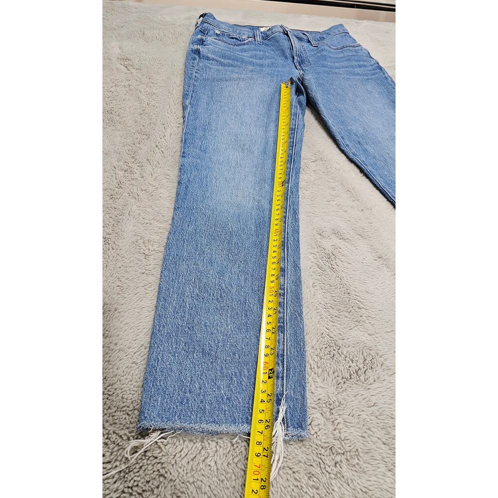 Madewell Jeans The Mid Rise Perfect Vintage Jean Knowland Wash Stretch Sz 26 New - Picture 4 of 12
